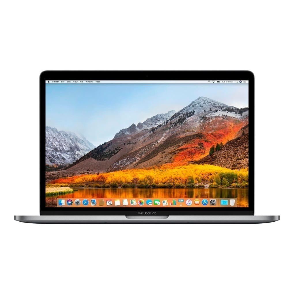 Skolecomputer - Apple MacBook Pro (13,3-inch, 2017) Space Gray - 13", 2560x1600 - CPU: i5-7360U 2,3 - 127 SSD - 8 GB ram - God Stand